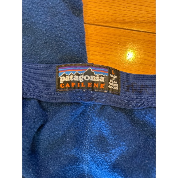 Patagonia Capilene Base Layer Bottoms Bundle Blue Mens Large Made in USA 2 Pairs - Picture 5 of 5
